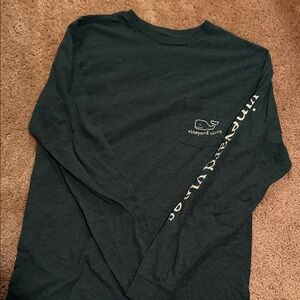 Vineyard Vines Dark Green Long Sleeve Tee